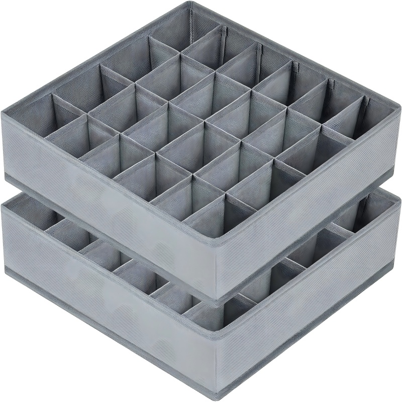 Drawer Organizer Peg - 24-delige opvouwbare opbergbox, opbergbak voor sokken