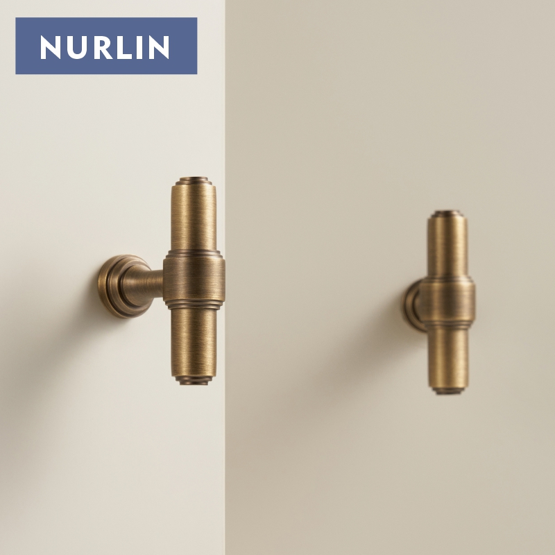 Furniture Hardware Nut - Nurlin massief messing Franse retro antieke
