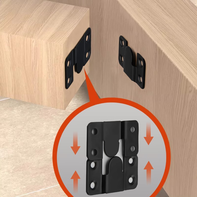 Furniture Hardware Photos - Massief houten bedverbinding, vaste gesp, roestvrijstalen