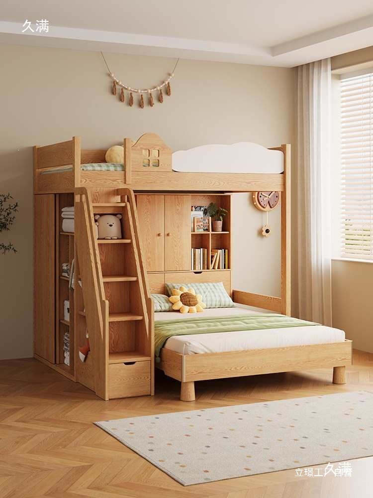 Furniture Hardware Lowes - Verspringende massief houten stapelbedden Klein appartement