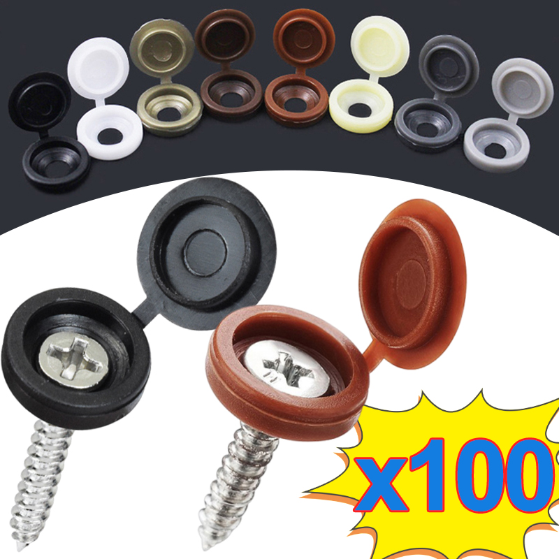 Furniture Hardware Nut - 10/500 Stuks Schroef Decoratieve Cap Plastic