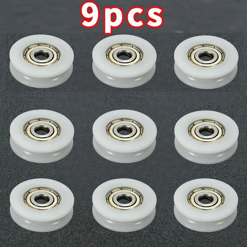 Furniture Hardware Lowes - 9 stuks U-groef nylon lagerrol 5x23,9