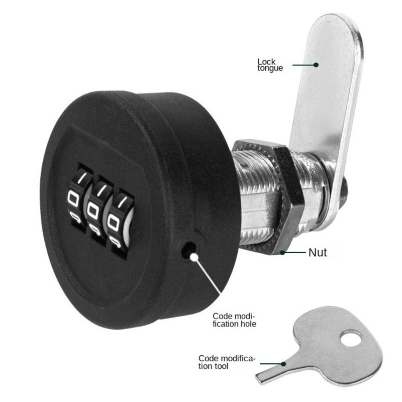 Furniture Hardware Lock - Lade Wachtwoord Slot 20/30mm Draadlengte Kast