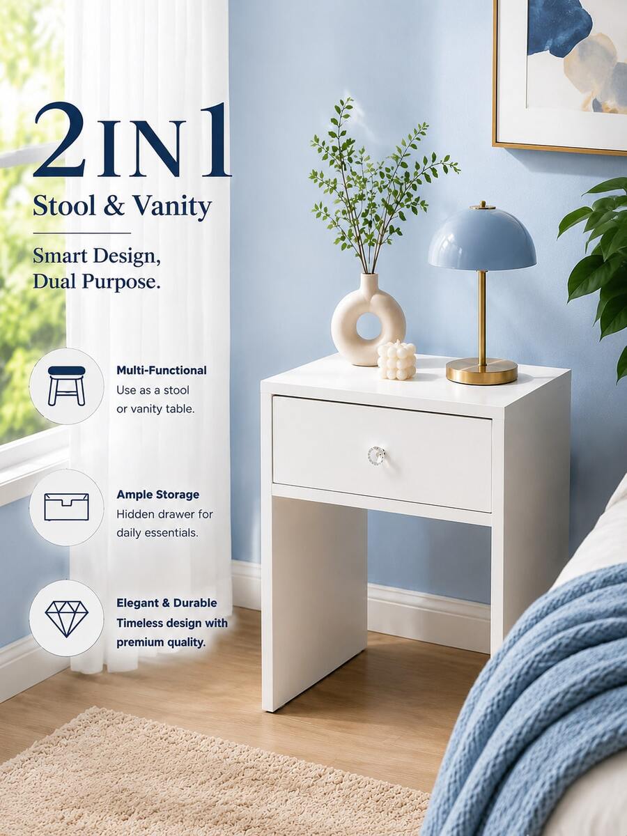 2-in-1 opbergkruk & nachtkastj - Furniture Hardware Nut recensie en prijs