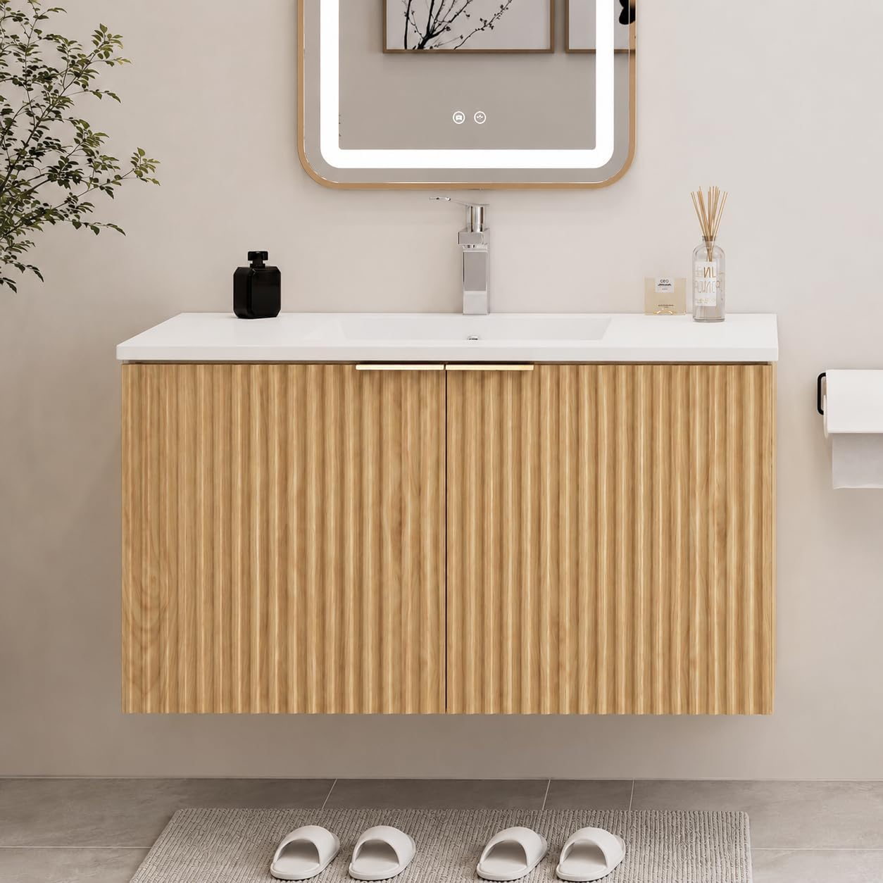 Moderne zwevende badkamermeube - Soft Close Hinge recensie en prijs