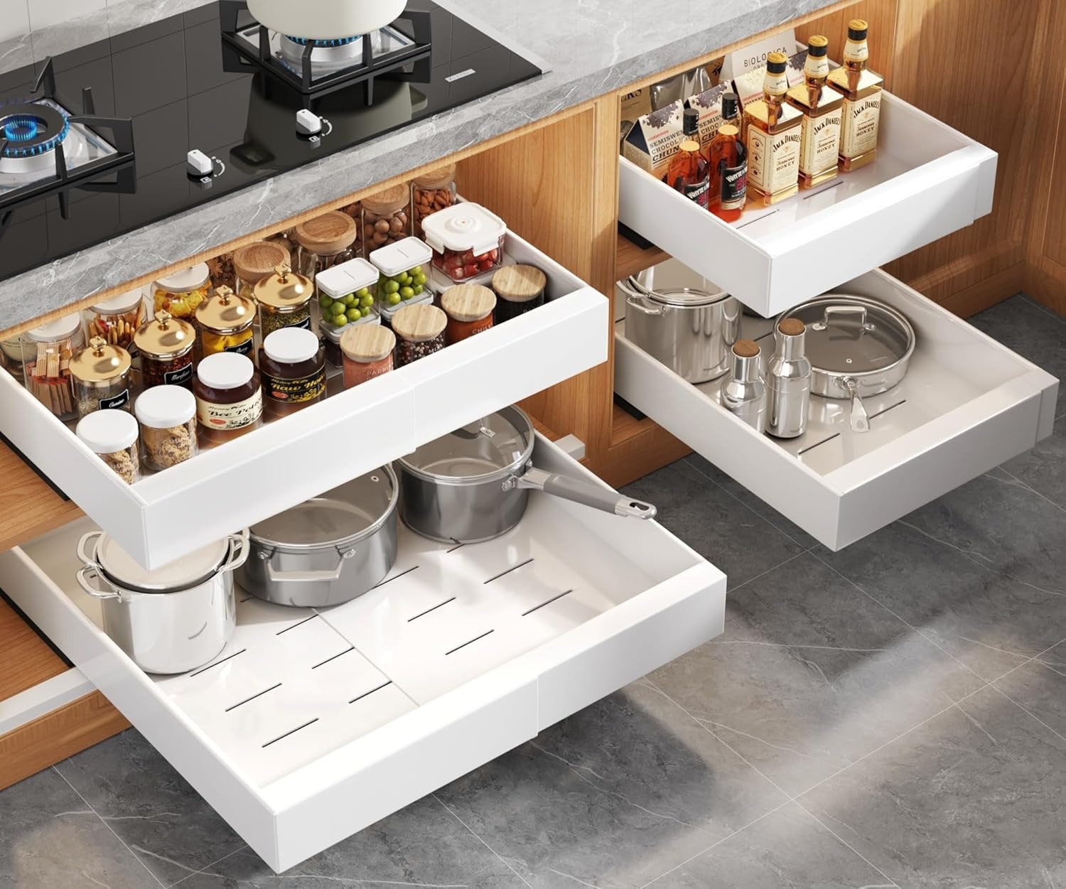 Uitbreidbare uittrekbare kasto - Drawer Slide Pair recensie en prijs
