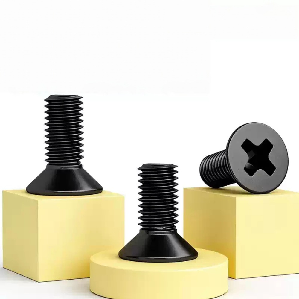 Zwarte koolstofstalen platkop  - Furniture Hardware Lowes recensie en prijs
