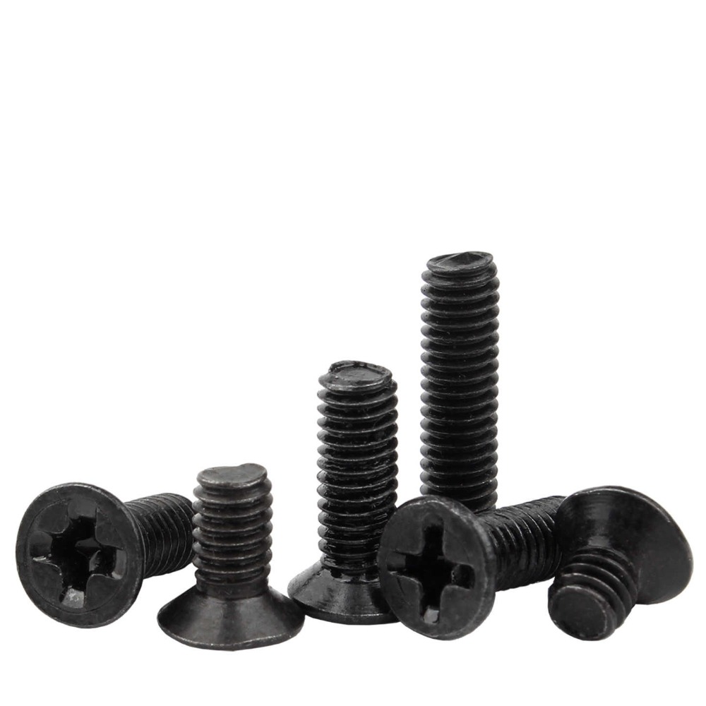 Zwarte koolstofstalen platkop  - Furniture Hardware Lowes recensie en prijs