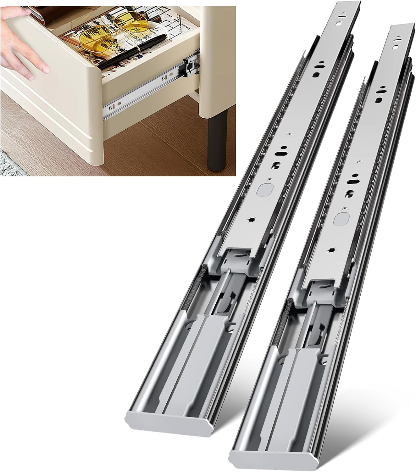 22 inch zijmontage soft-close  - Drawer Slide Pair recensie en prijs