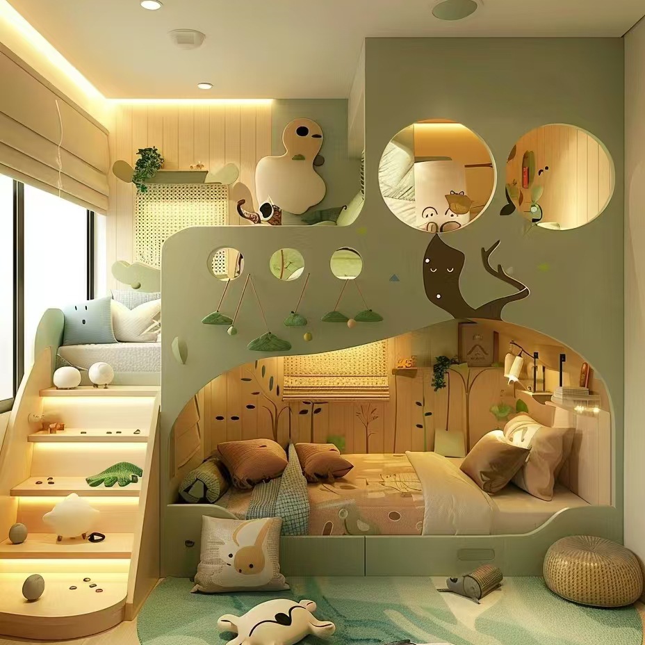 Massief houten kinderbed, hoog - Furniture Hardware Lowes recensie en prijs