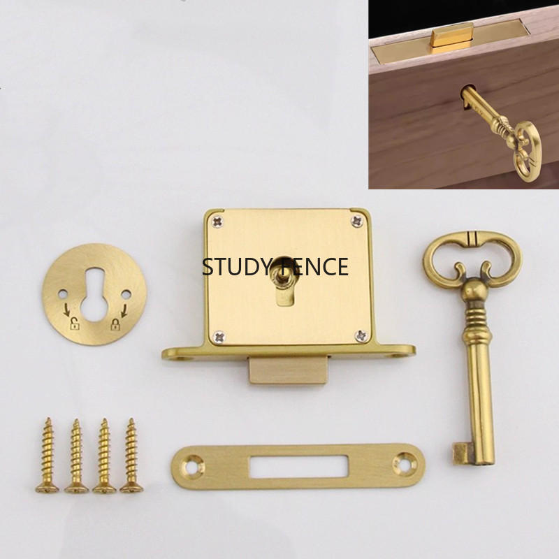 1PC Antiek Metalen Ladeslot Wi - Furniture Hardware Lock recensie en prijs