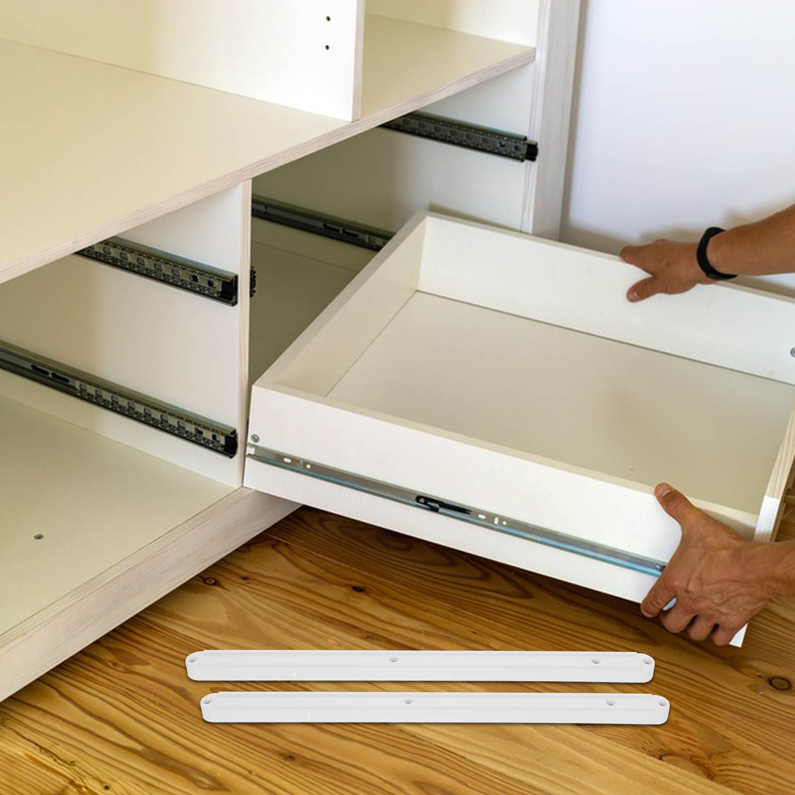 2 stuks kunststof ladegeleider - Drawer Slide Pair recensie en prijs