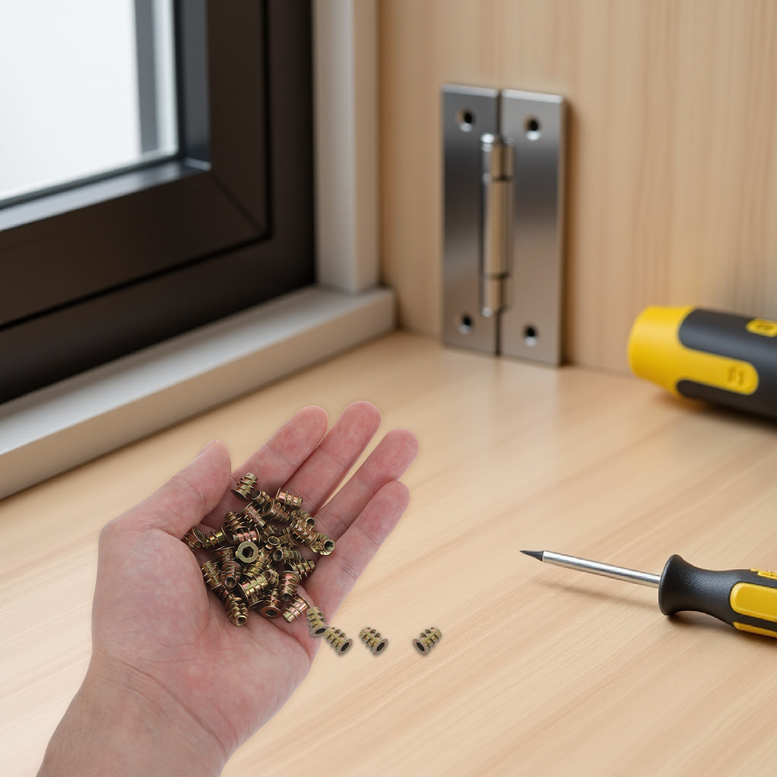 200 stuks zeskantige inzetmoer - Furniture Hardware Nut recensie en prijs