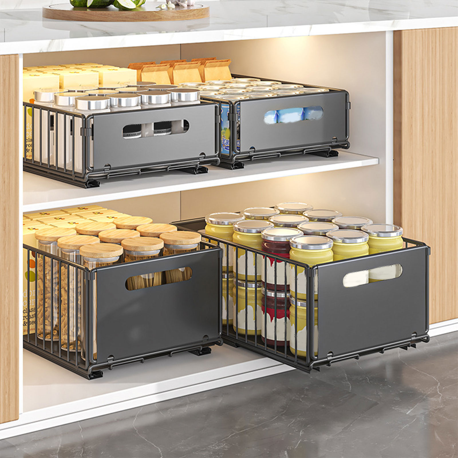 Uittrekbare keukenopbergrek me - Drawer Slide Pair recensie en prijs